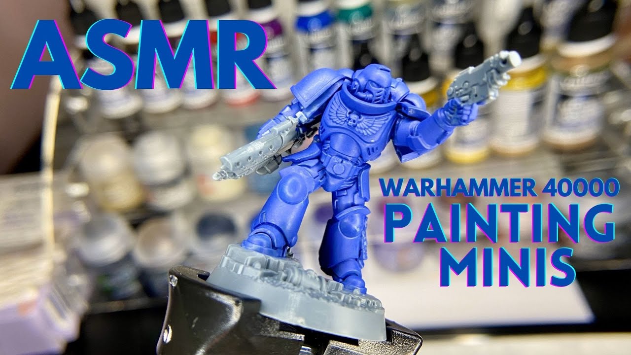 Can Warhammer 40K be relaxing? Mini painting ASMR 😴