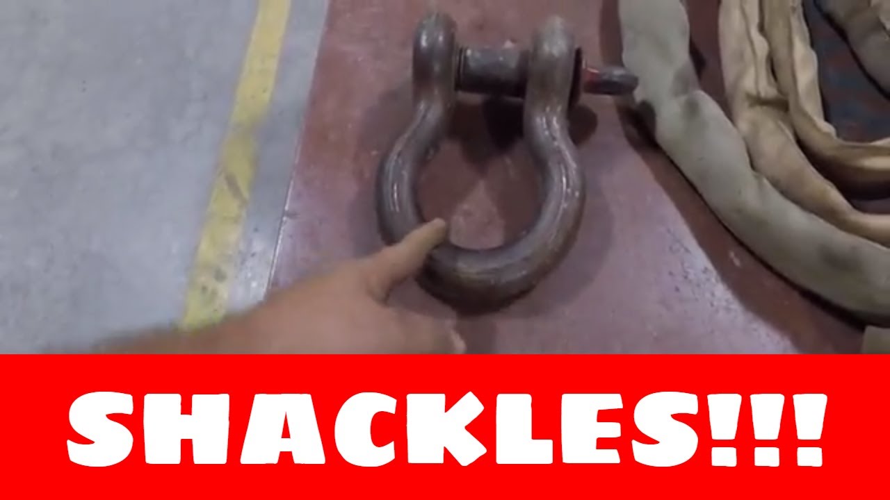 Shackles and how to use them in rigging