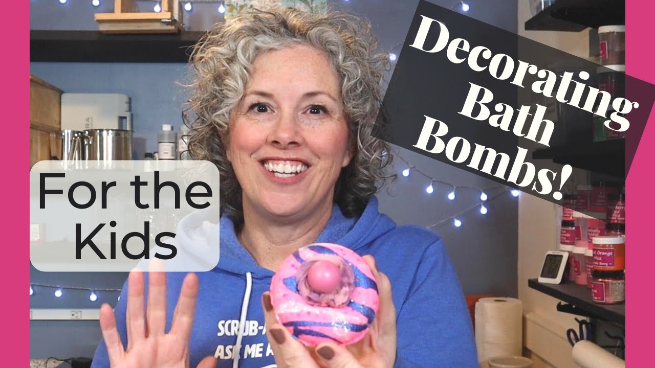 Decorating Bath Bomb Donuts Using Glaze and Solid Bubble Bath Frosting
