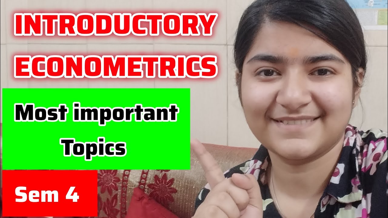 Introductory econometrics semester 4 |MOST IMPORTANT TOPICS all units 🔥#du #ecohons