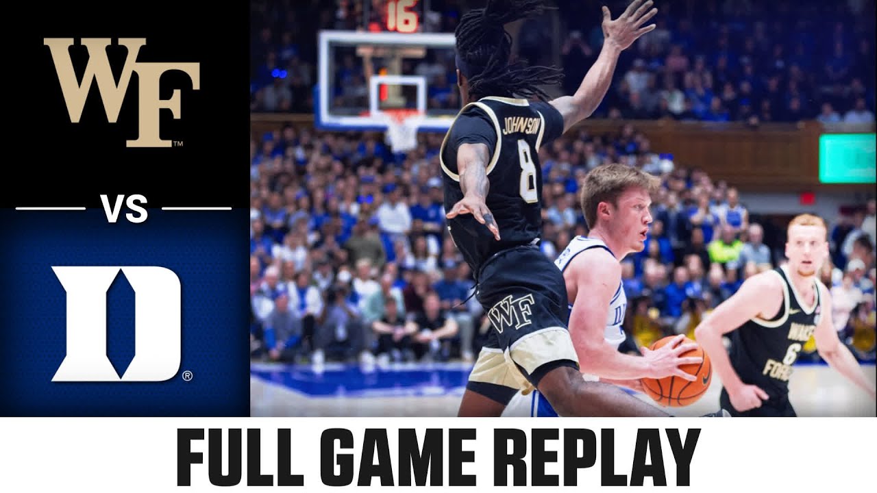 Wake Forest vs. Duke Full Game Replay | 2024-25 ACC Men’s Basketball