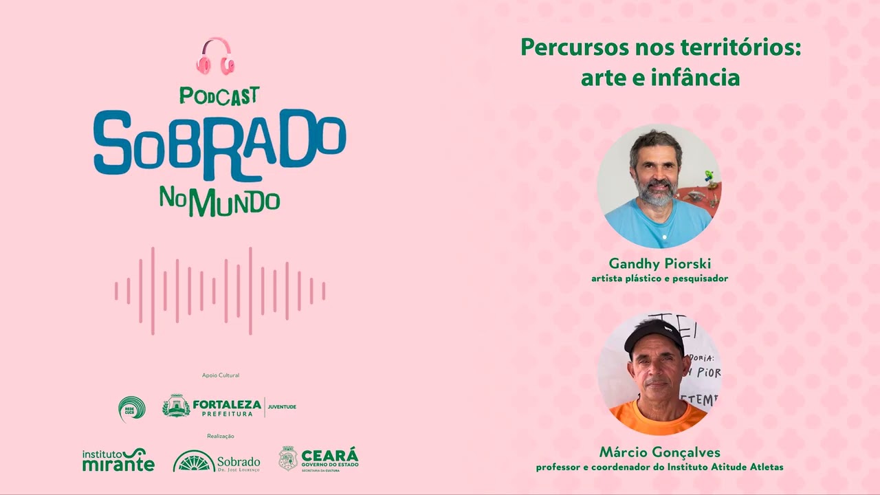 #EP08 Percursos nos territórios: arte e infância com Gandhy Piorski e Márcio Gonçalves
