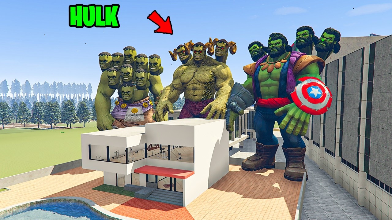 Playing As A Every HULK in INDIAN BIKE DRIVING 3D