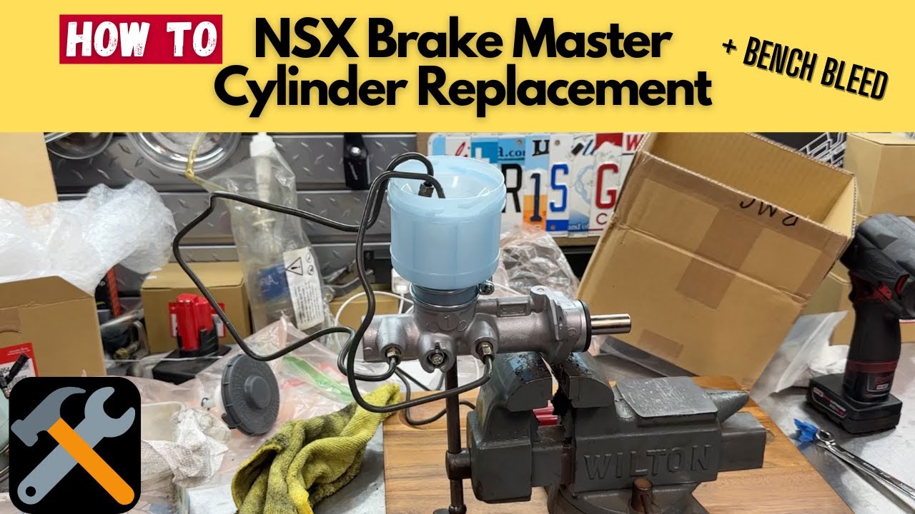 How to Replace NSX Brake Master Cylinder & Bench Bleed it | 1991-2005 (Full DIY)