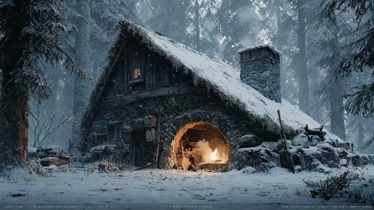 Cozy Winter Hearthstone ❄️ Slow Saxophone Jazz Music (1 Hour)