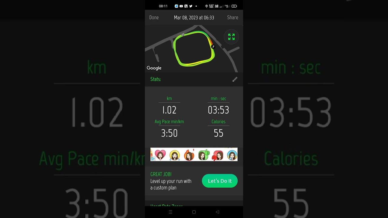 Running Distance Tracker Apps|| 1000mtr running time #physical