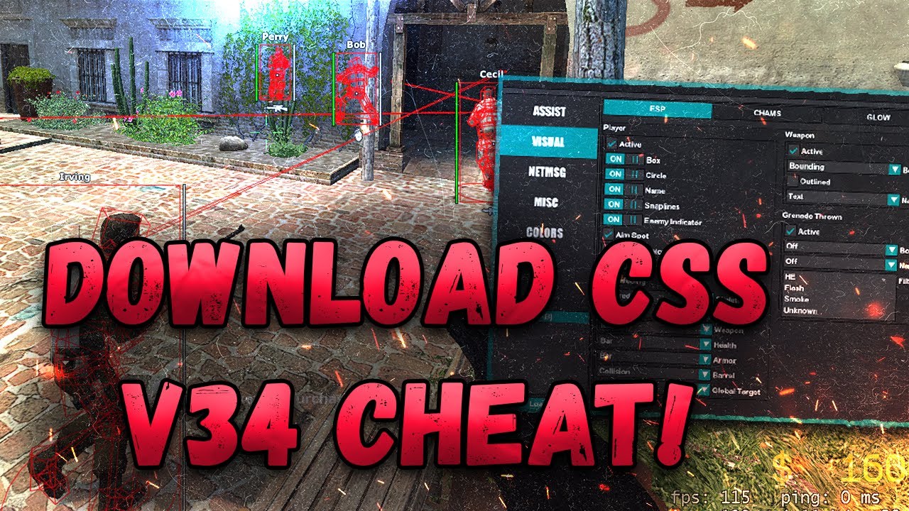 ⛽️ FREE CSS v34 CHEAT | HOW TO DOWNLOAD AIM + WH FOR CS SOURCE? | HACK/TRAINER/CHEAT FOR CSS V34!