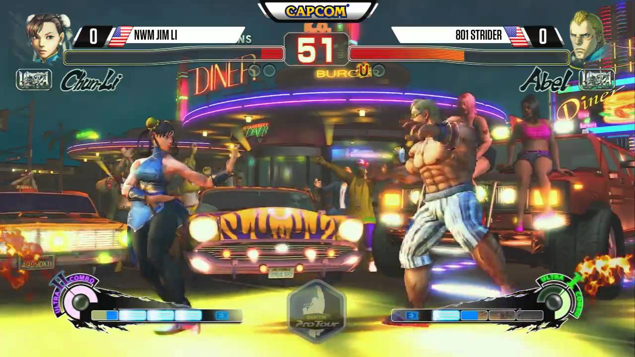 NVM Jim Li (Chun-Li) vs 801 Strider (Abel) - CEO 2015 USF4 - 720p 60fps