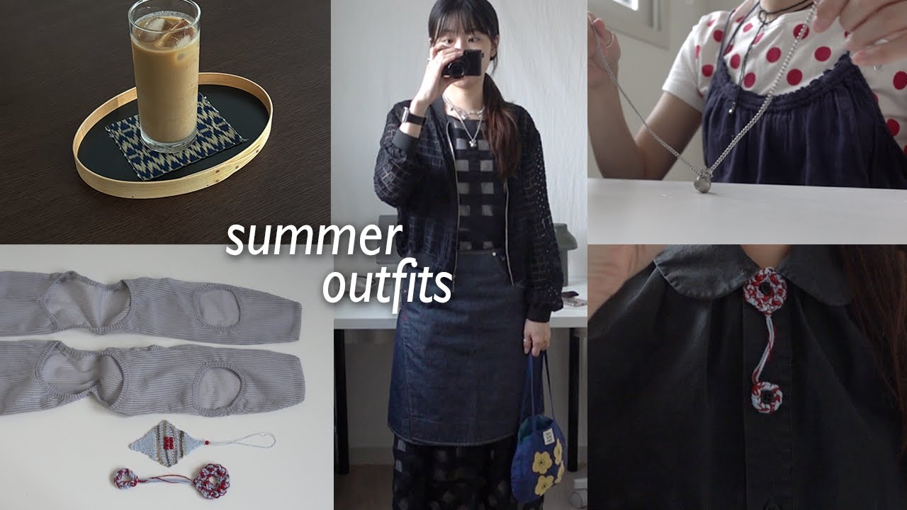VLOG_ 직장인 브이로그.·˚☼ 여름 악세서리와 레이어드룩 ootd. 출근 준비 브이로그. 타입서비스. 리바이스 빈티지. 이세이미야케. 주방 정리. 집밥과 홈카페. 🍉여름 휴가
