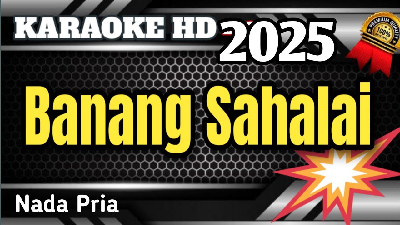 Banang Sahalai || Karaoke Minang Remix Nada Pria Setereo HD