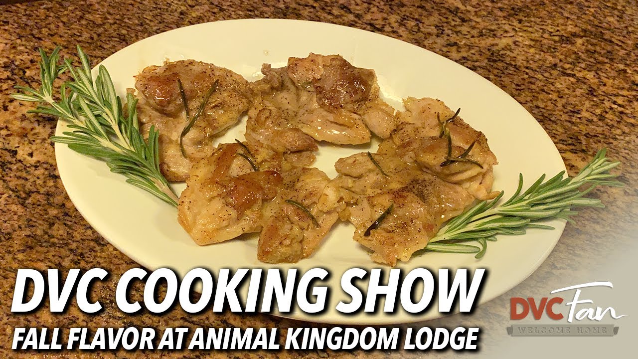 Fall Flavor at Animal Kingdom Lodge | Apple Cider Glazed Chicken | DVC Cooking Show
