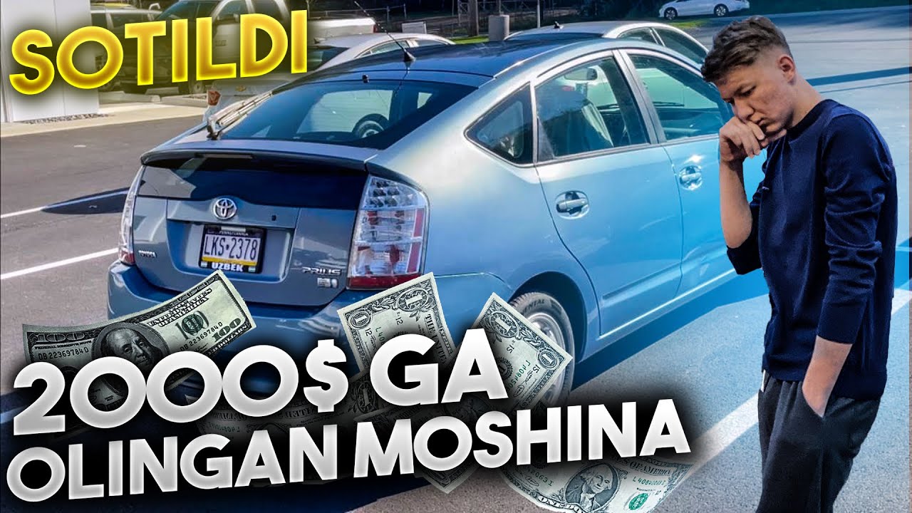 2000$ ga olingan moshina 1 yildan keyin nechi pulga sotildi? (Toyota prius) #toyota #prius #blogger