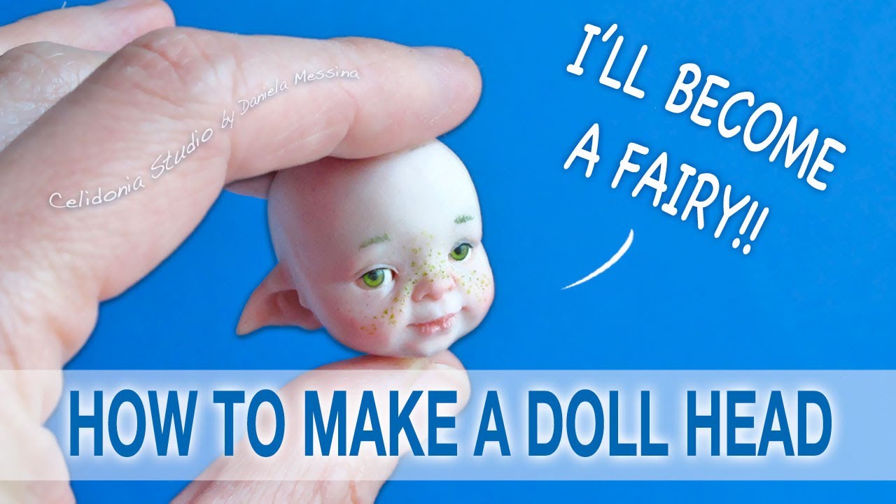 How to make a Fairy Doll Head from Polymer Clay