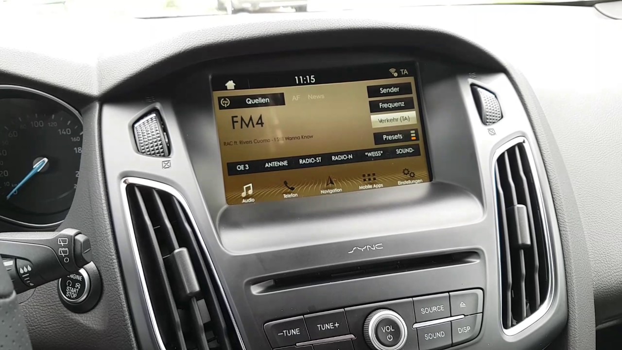 Display ändern beim Ford Focus ST Line mit Sync 3