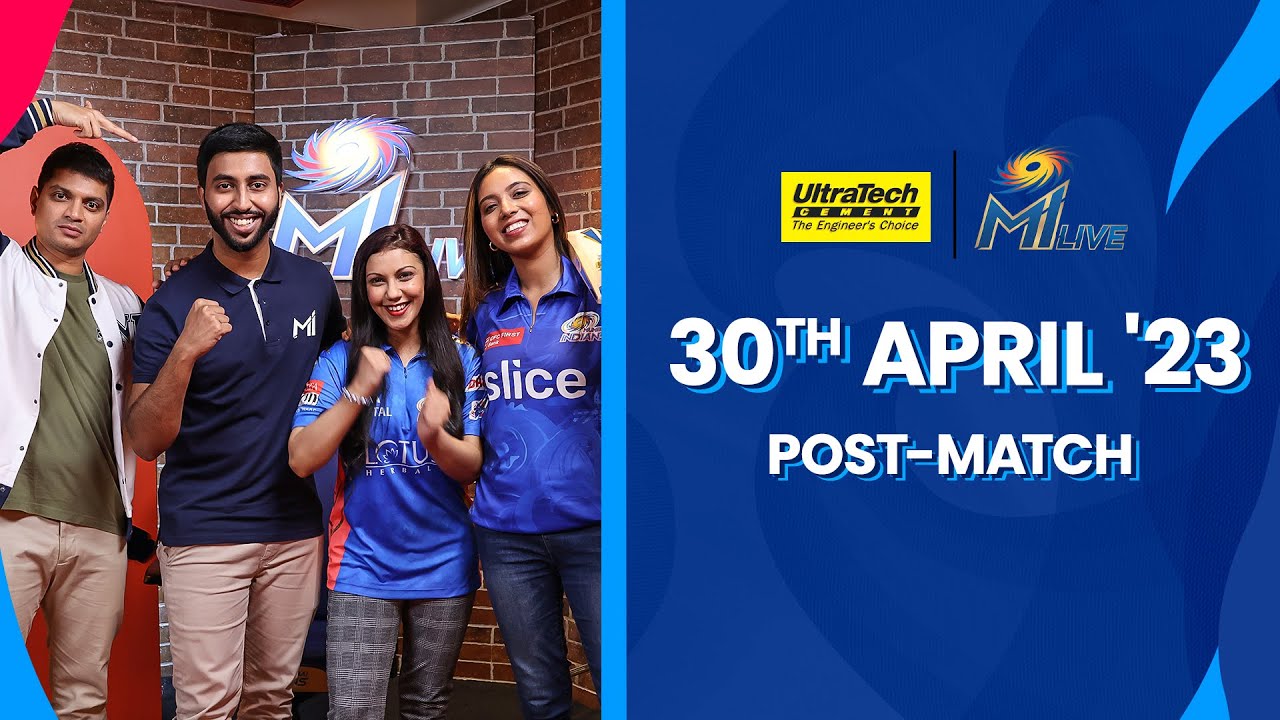 UltraTech MI Live: MI vs RR - Post-match Show | Mumbai Indians