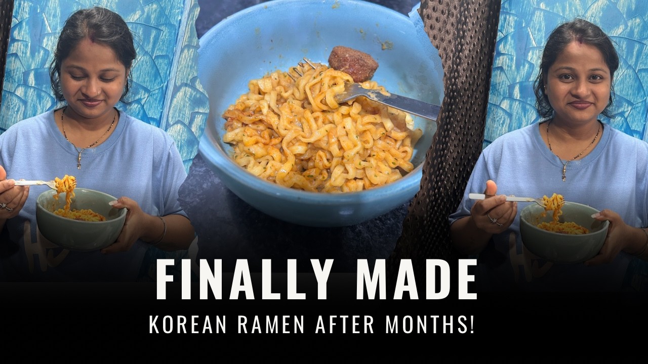 Finally Made Korean Ramen after months! #palaksvlog #korean #koreannoodles #cooking #reaction