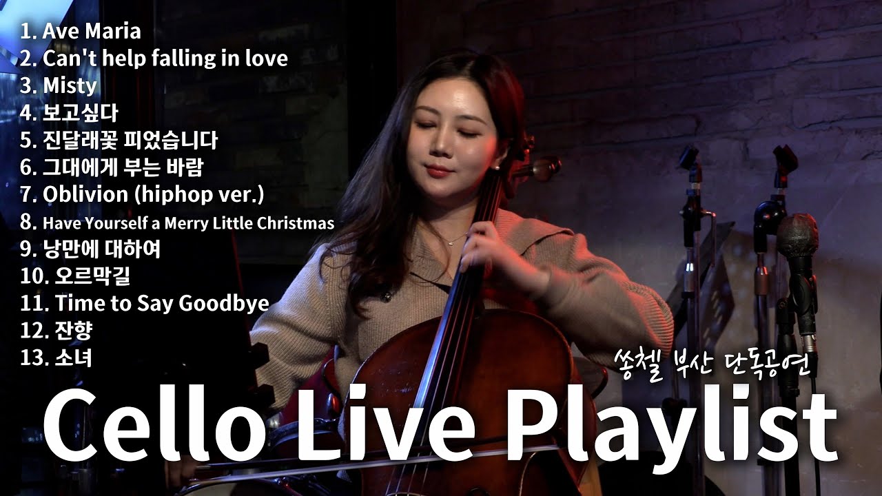 [Playlist] 1시간 감성 첼로 명곡 라이브 플레이리스트 | 쏭첼 부산 단독공연 LIVE🎻