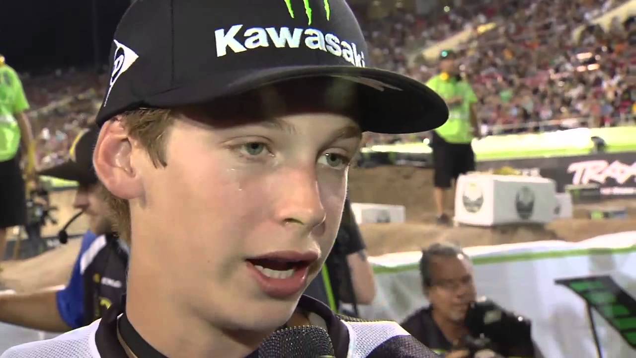 Monster Energy Cup 2012 - Podium Interview with Adam Cianciarulo