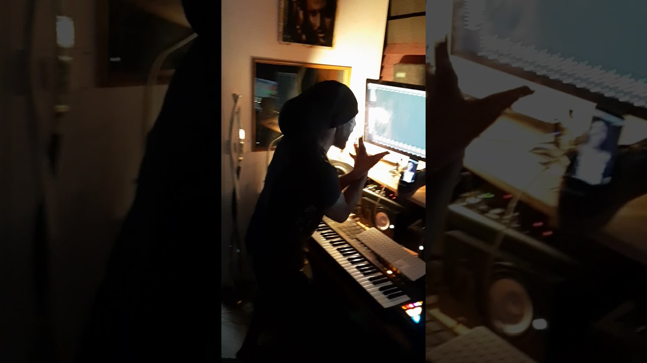 freestyle guitare chez Blacko avec adjah Santana (3)
