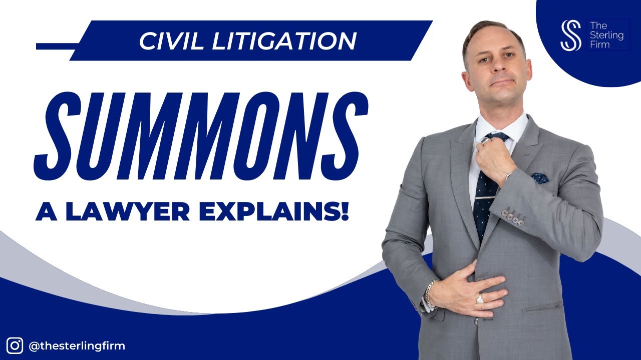 👨&zwj;⚖️ What Is A SUMMONS? #law #court