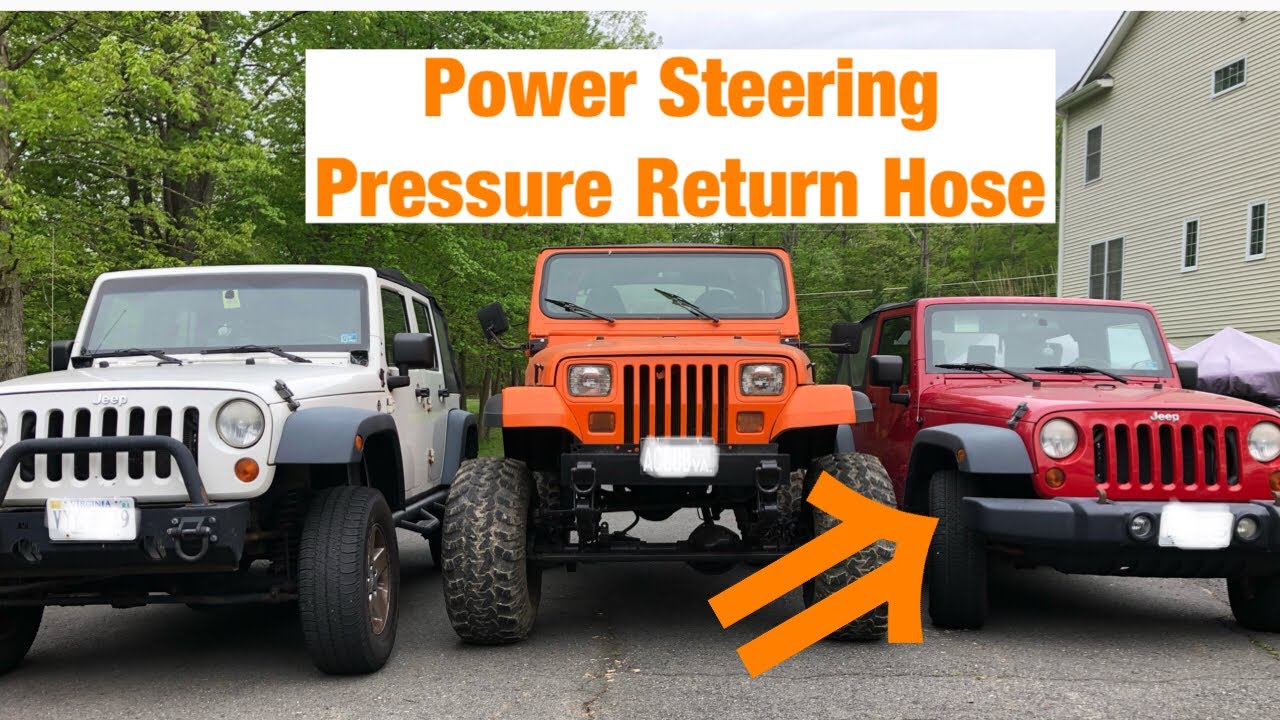 How to replace Jeep JK Power Steering Pressure Return Hose