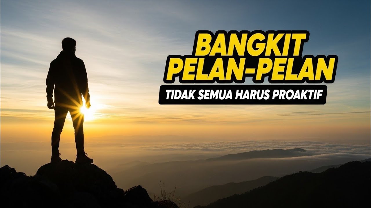 Capek Berpura-pura Kuat? Lakukan Ini: Bangkit pelan-pelan tidak semua harus proaktif . 
