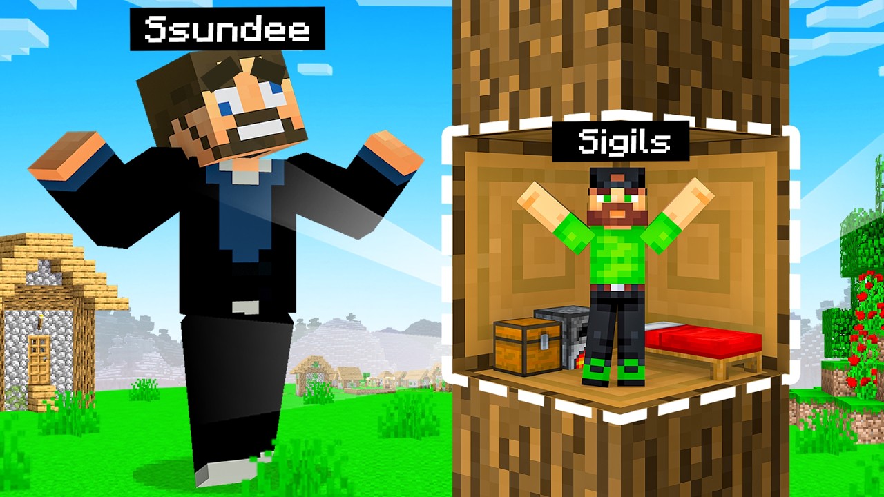 Using a CUSTOM TROLL Hide and Seek Map in Minecraft
