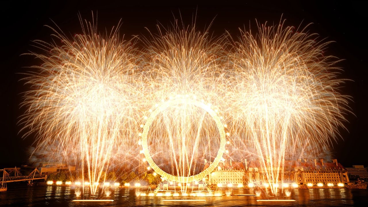 ⁴ᴷ London Fireworks Recreation 2024/2025: 
