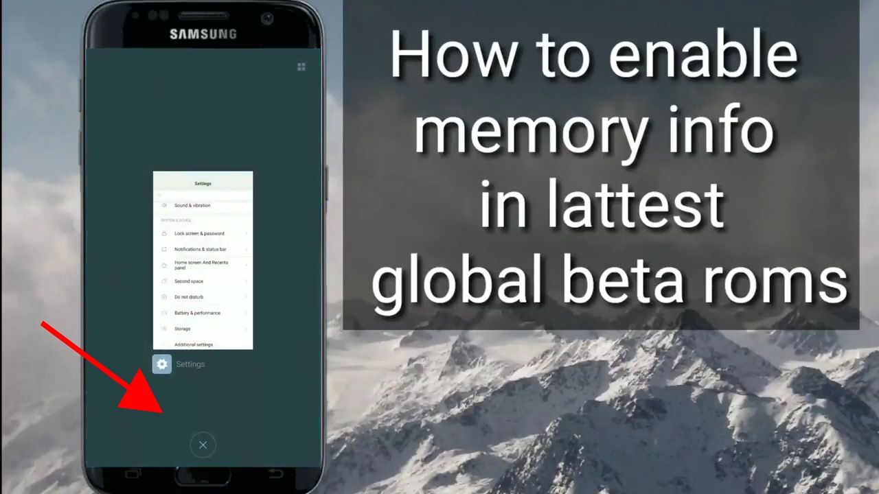 How to show recent apps memory info in lattest miui updates