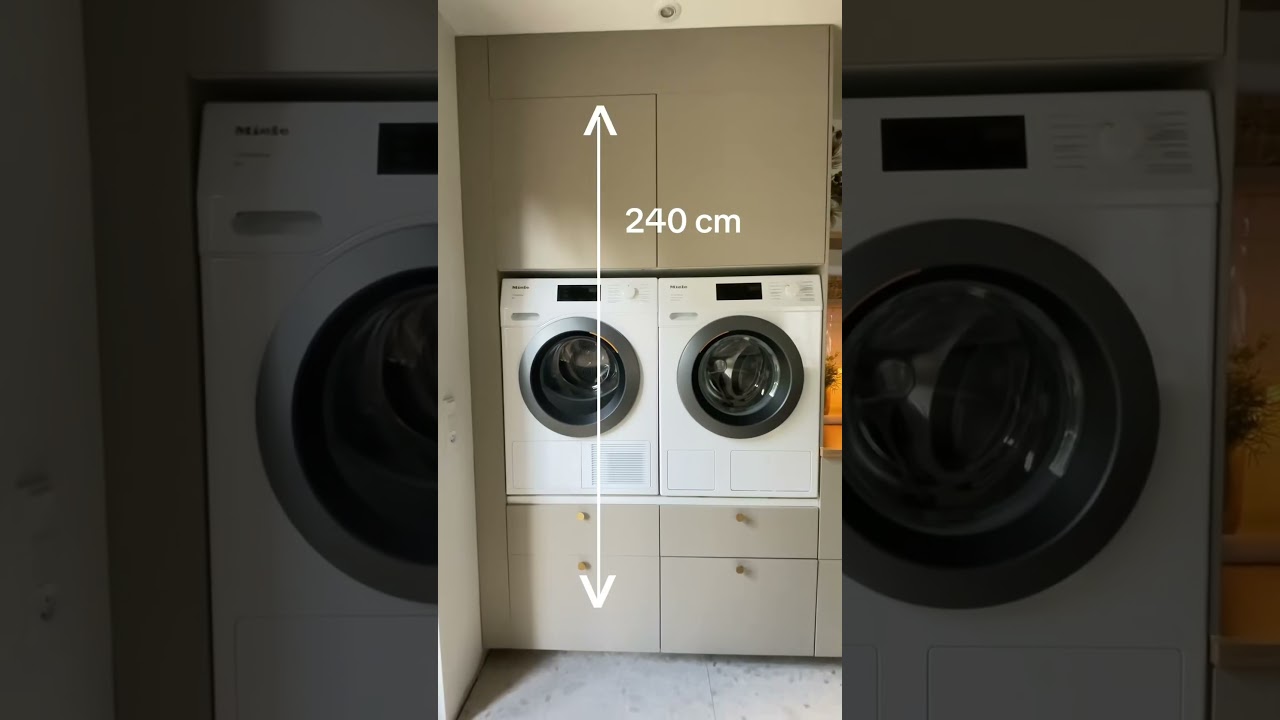 IKEA laundry room idea for small spaces #laundryroom   #ikea  #renovation #ikeahack #interiordesign