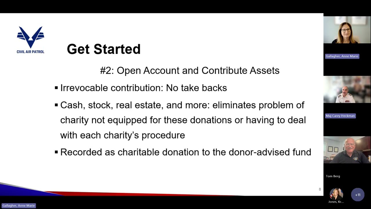 Planned Giving Fall 2025 Webinar - Donor Advised Funds and Tax Law Updates