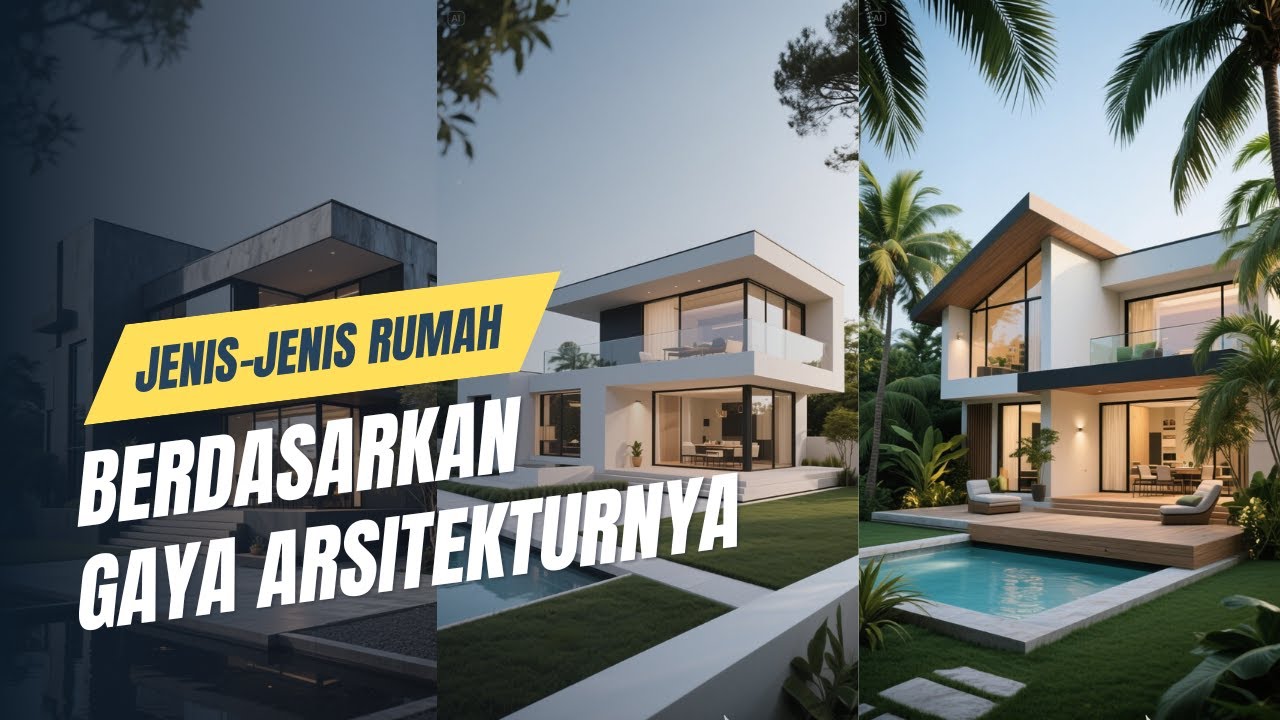 Jenis jenis rumah berdasarkan gaya Arsitekturnya !!