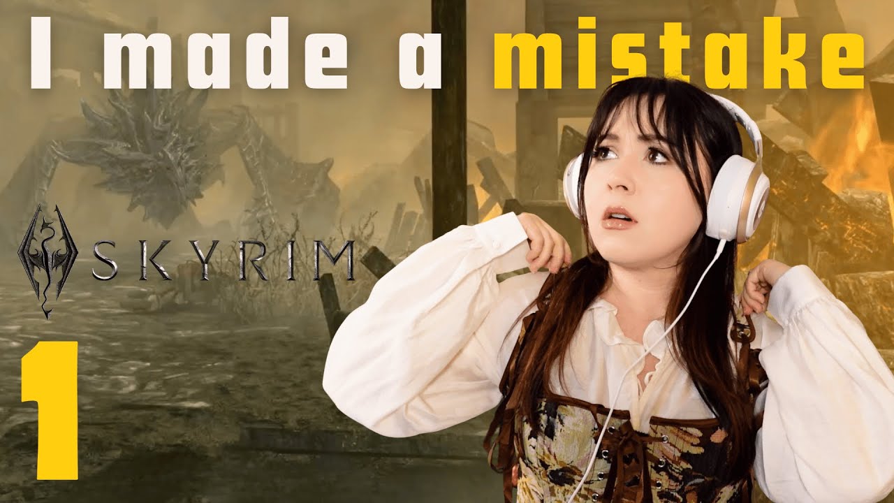 I made a HUGE MISTAKE in Skyrim (First time playing) 🐉✨