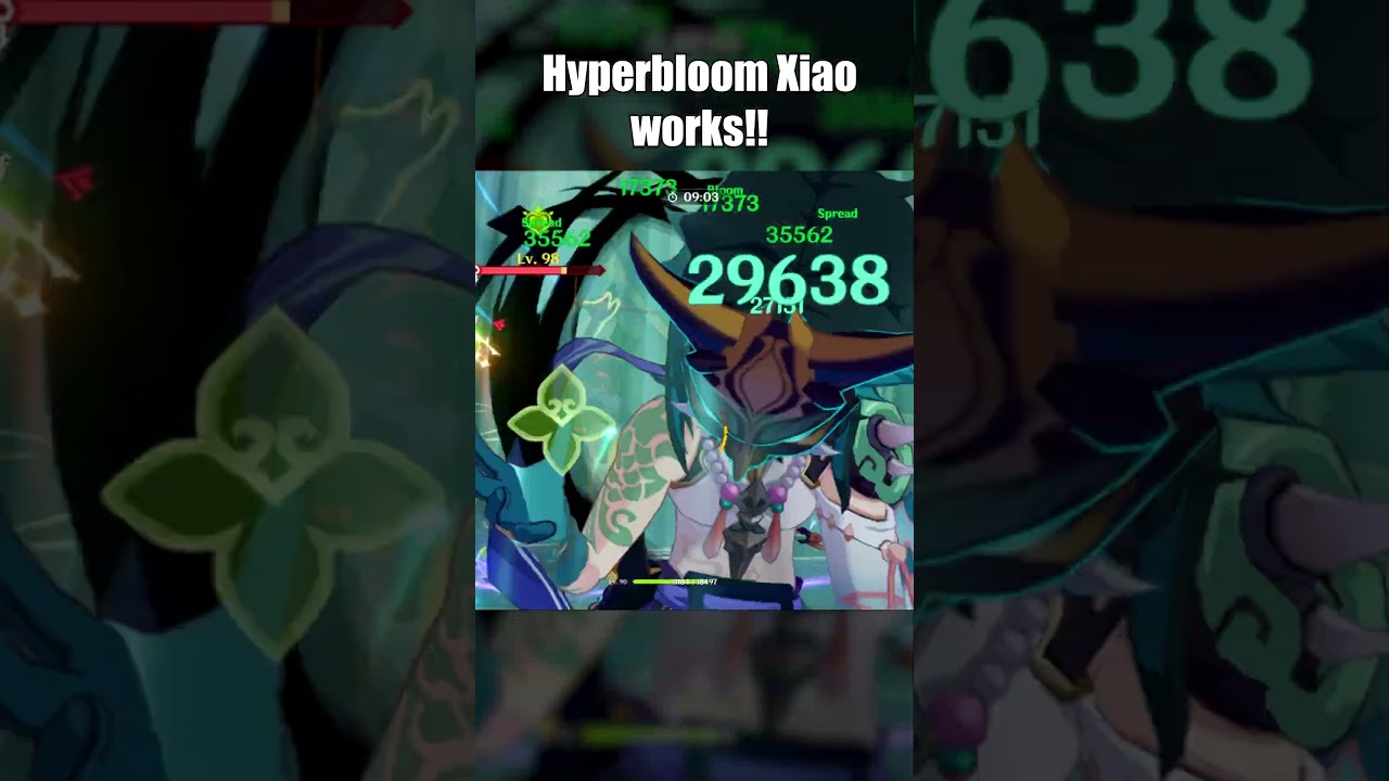 XIAO HYPERBLOOM ARE OP | Genshin Impact | #shorts #genshinimpact #hoyoverse #xiao