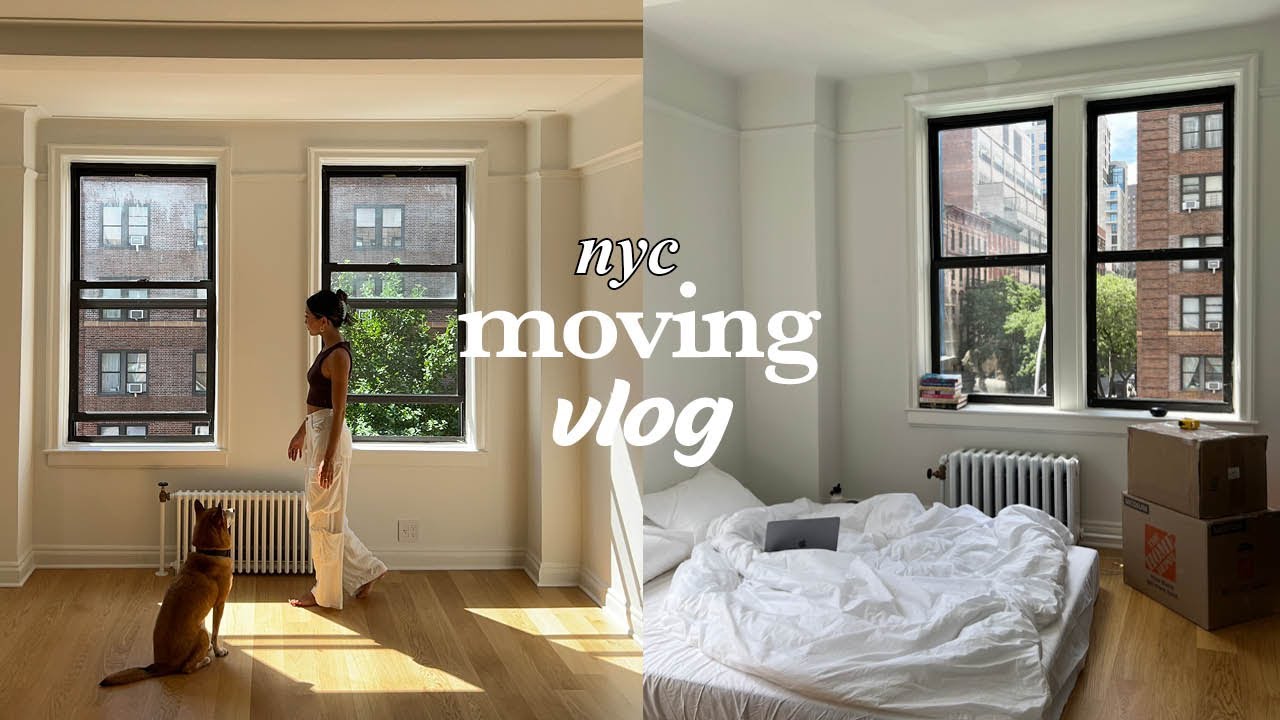 NYC MOVING VLOG 3 | empty apt tour and move in with me!