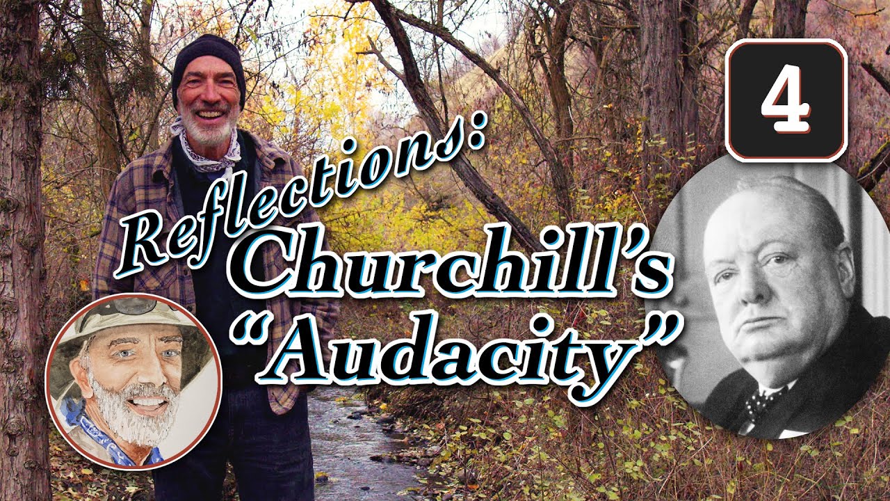 Creative Courage & “Audacity” — A Watercolor Reflection Inspired by Winston Churchill