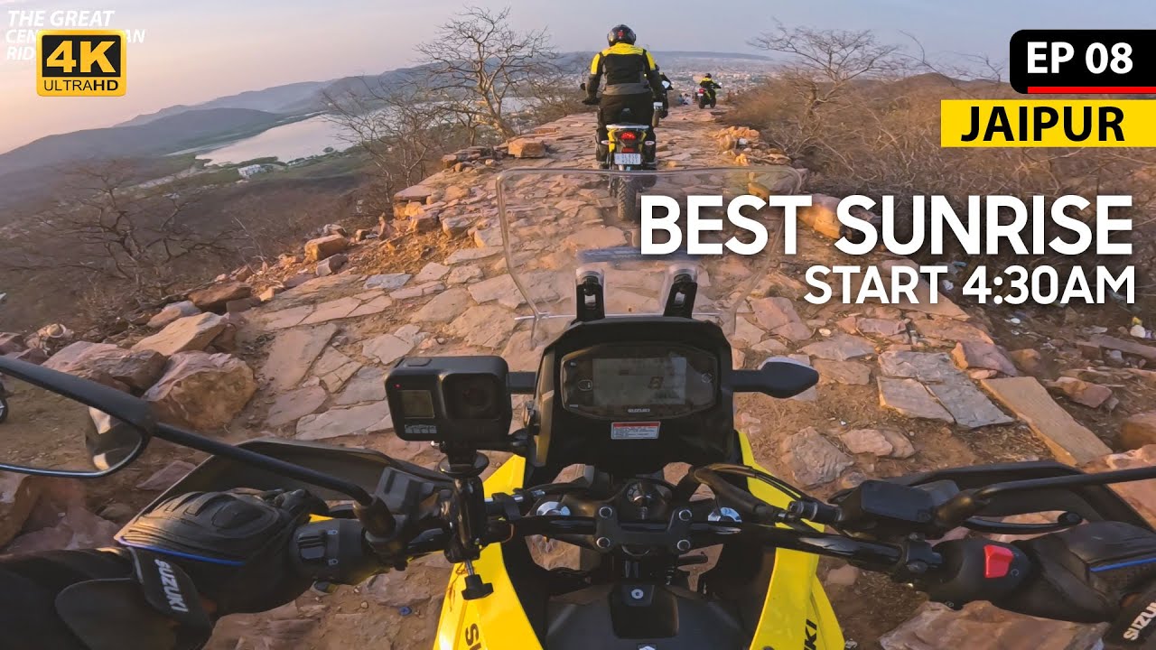 Best Sunrise Location Jaipur | Hawa Mahal | Sahu Tea Stall | Vstrom 250 |  Ep 08