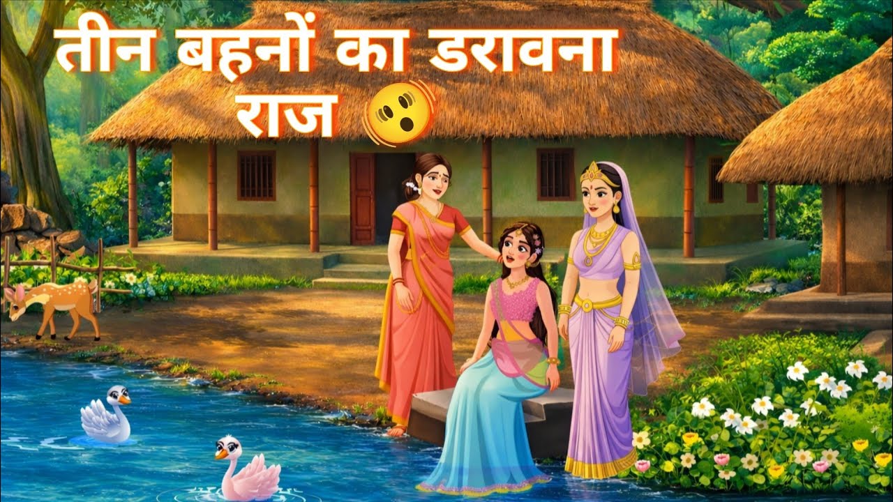 जंगल में रहने वाली तीन बहने | डरावना रहस्यमय कहानी | Hindi cartoon story | Toon Duniya