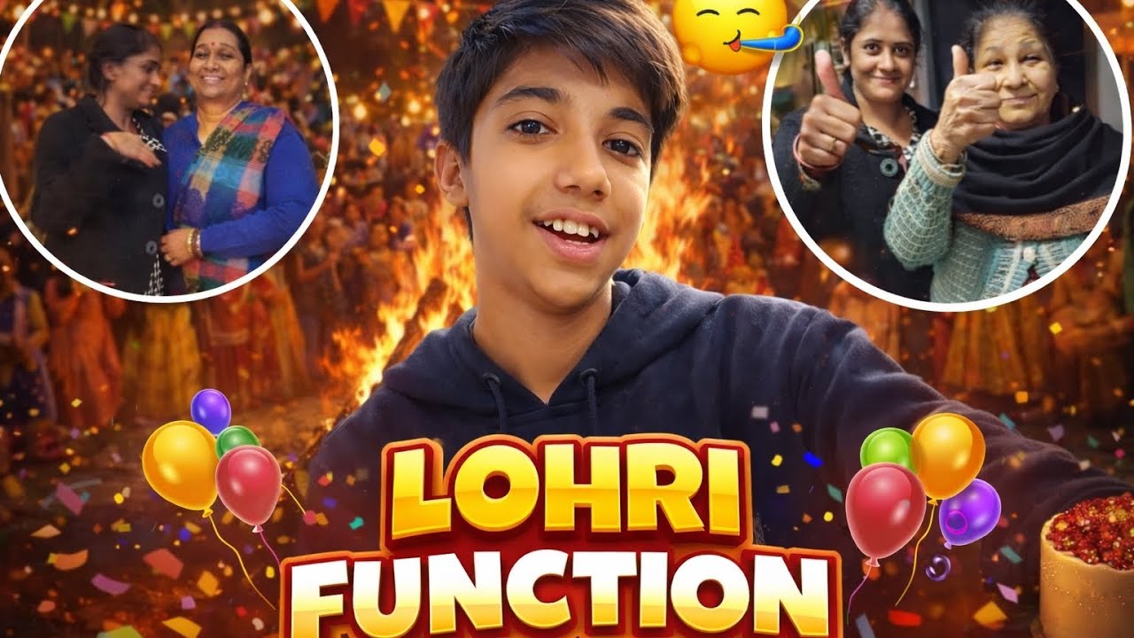 Lohri function with family 😁😁 #vlog #lohri #family #viral 