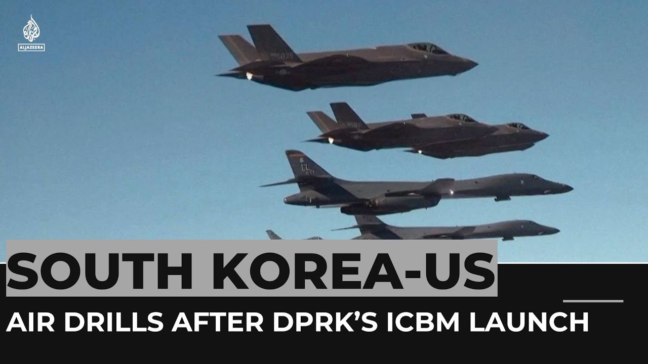 US holds drills with Asian allies after North Korea&rsquo;s ICBM launch