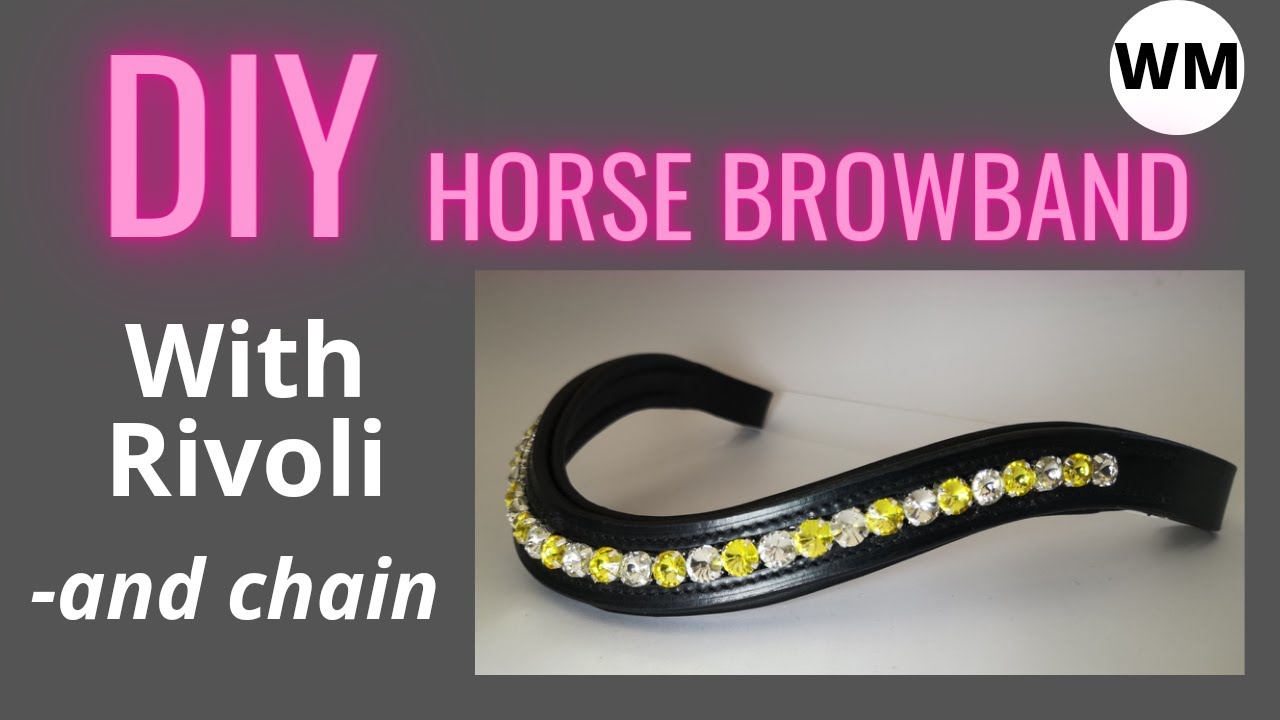 How to decorate horse browbands with rivoli