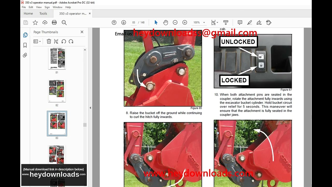 Linkbelt Operator’s Manual 350-X3 Hydraulic Excavator (2156)