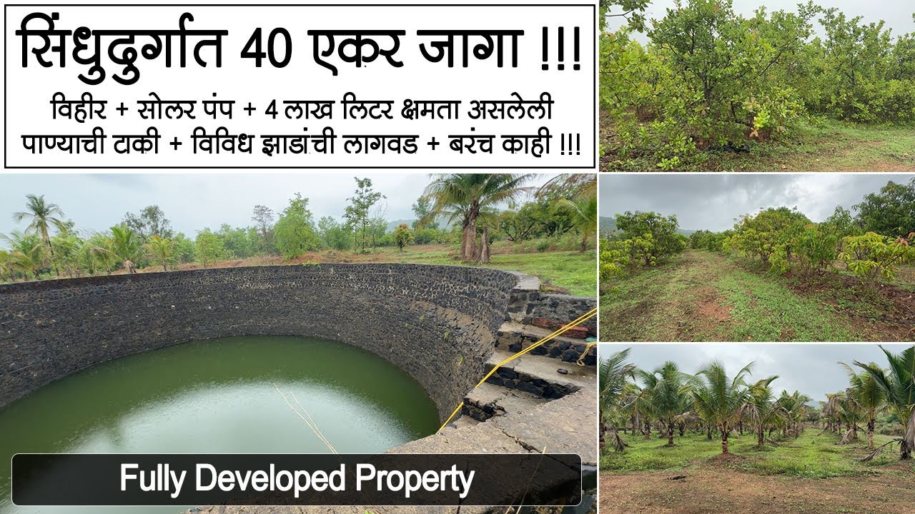 40 Acres Fully Developed Plot !! In Sindhudurg!!#konkanproperty #realestate #property #agriculture