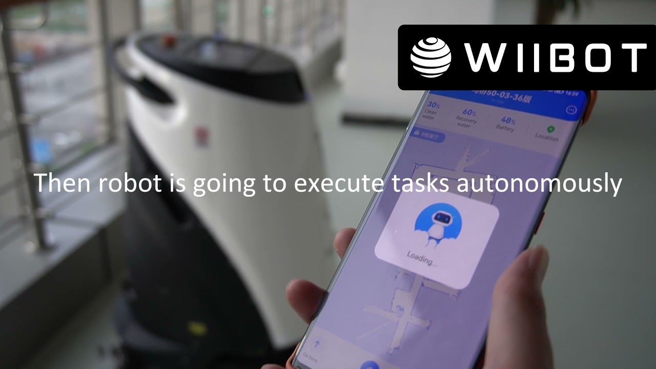 Städrobot - Gaussian Mobile App - WIIBOT