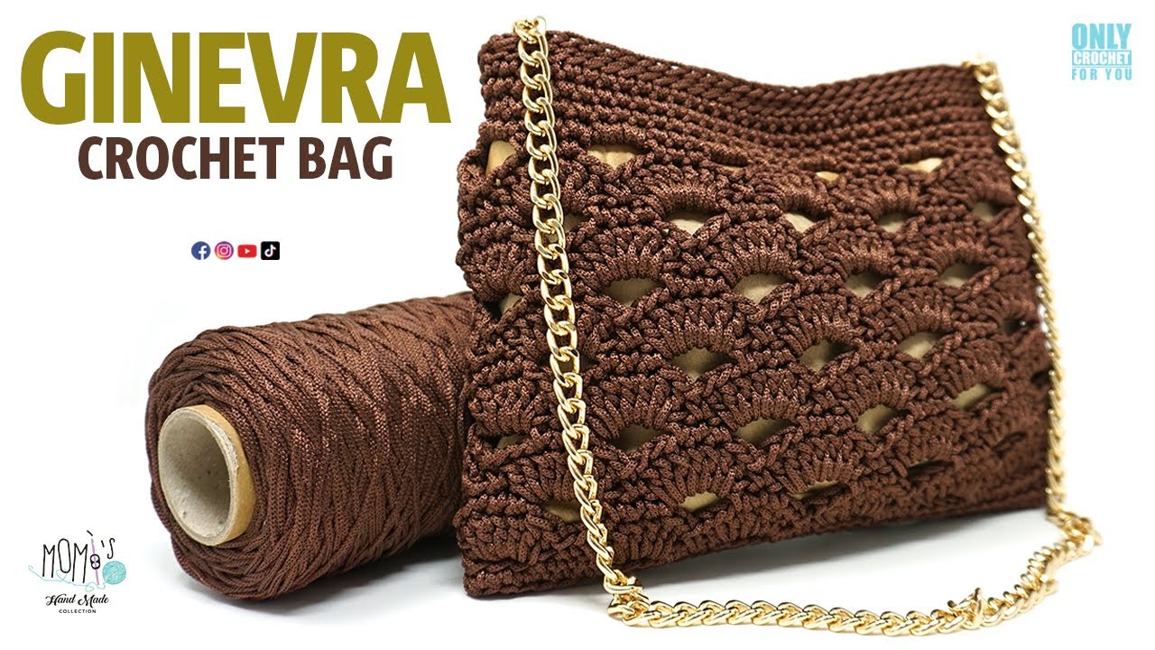 BORSA UNCINETTO GINEVRA TUTORIAL FACILE || PUNTO ARCHETTI 🌻@Momì's #crochet #tutorial #bag