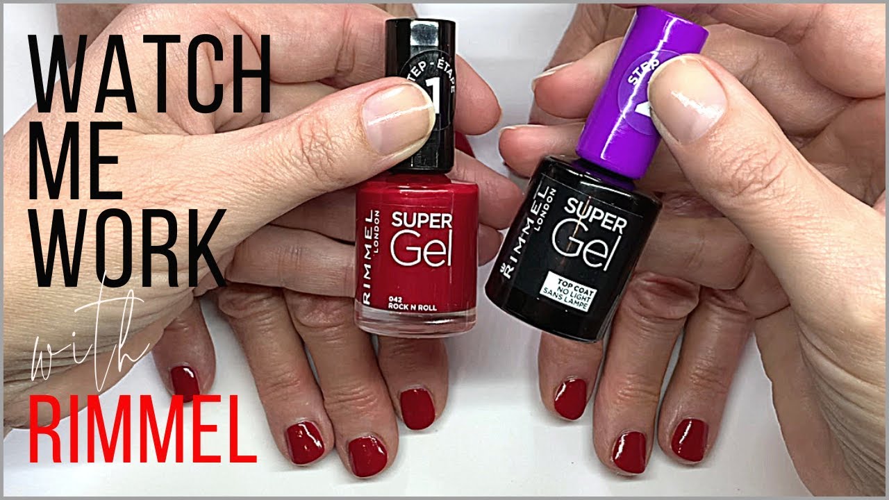 FULL MANICURE feat.  Rimmel Super Gel (Nail Polish!)