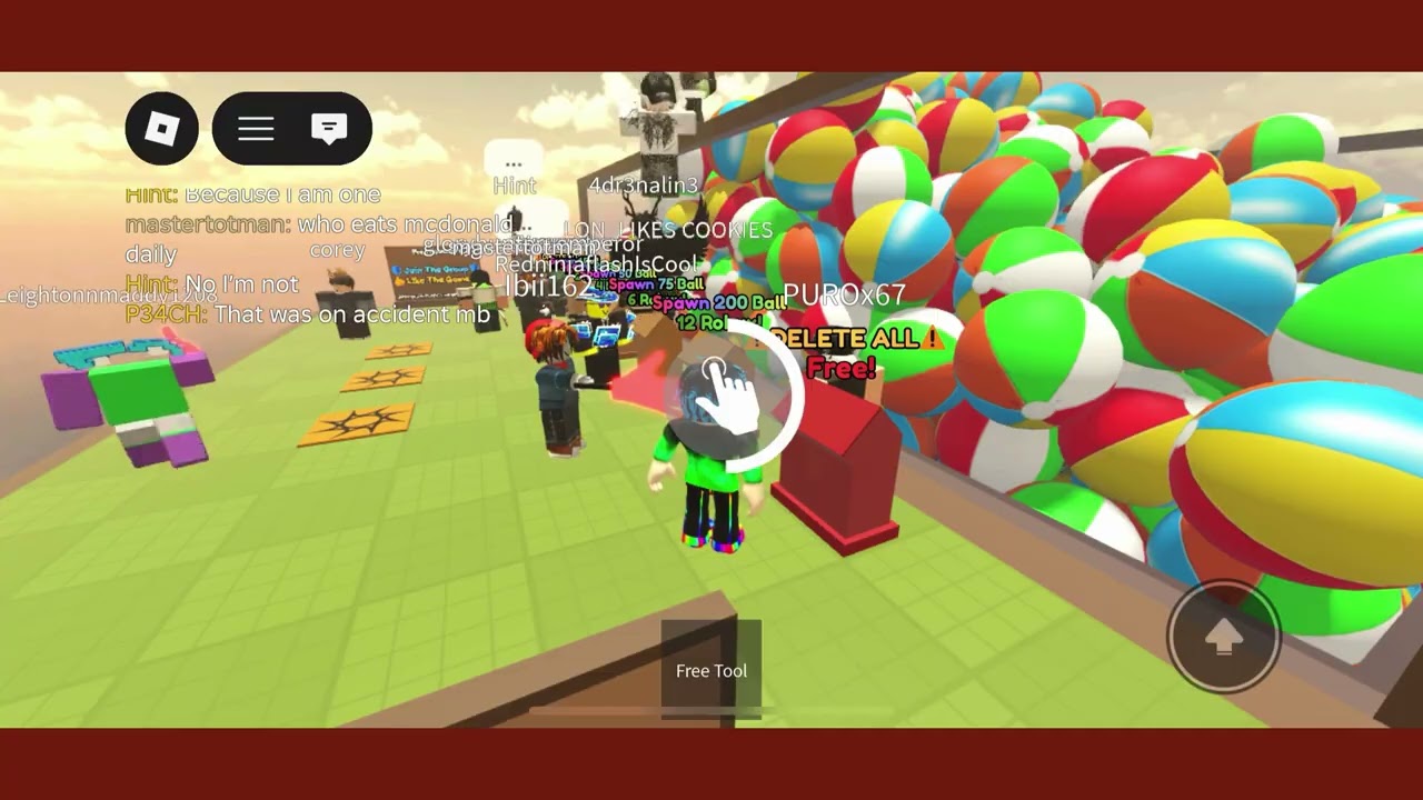 Playing random games on Roblox 