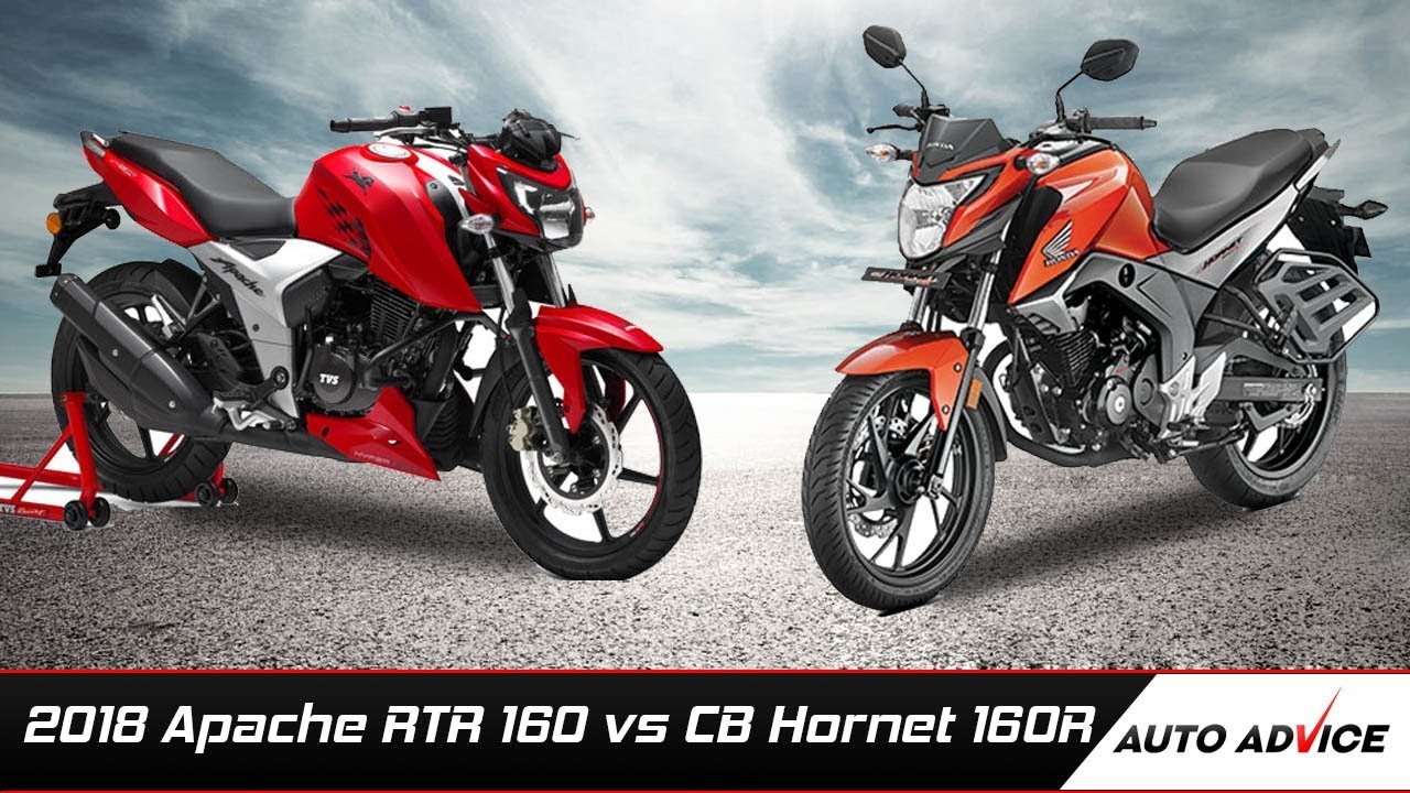 2018 Apache RTR 160 vs Honda CB Hornet 160R Comparison | Auto advice