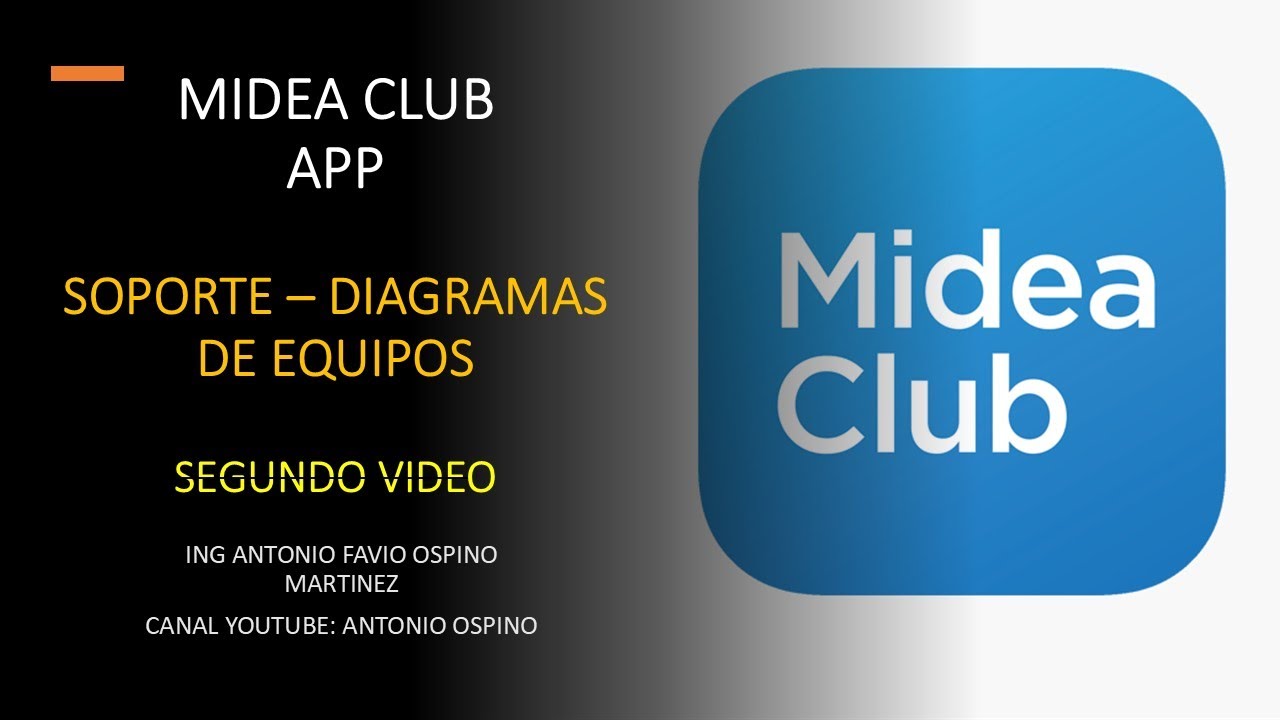 SEGUNDO VIDEO APLICATIVO PARA MOVILES MIDEA CLUB DIAGRAMAS DE EQUIPOS MIDEA