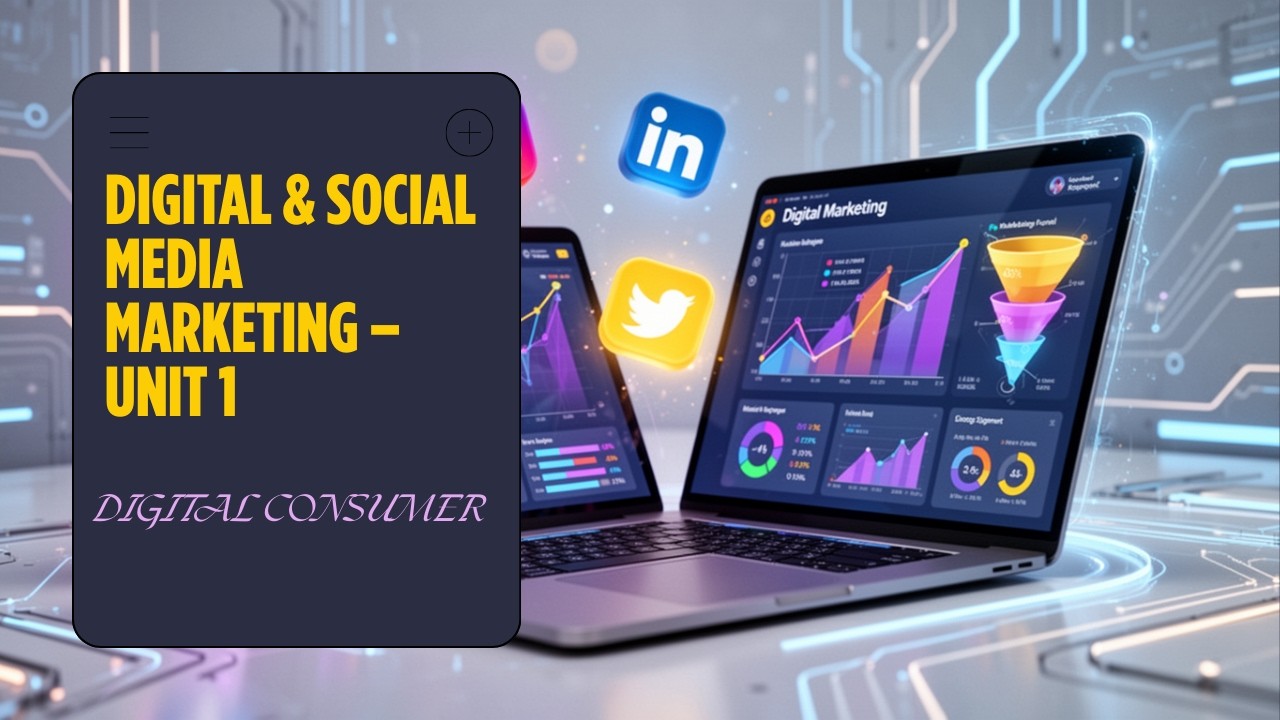Digital Marketing Unit 1 in One Video | Introduction, Consumer Journey, Strategies | Exam Revision